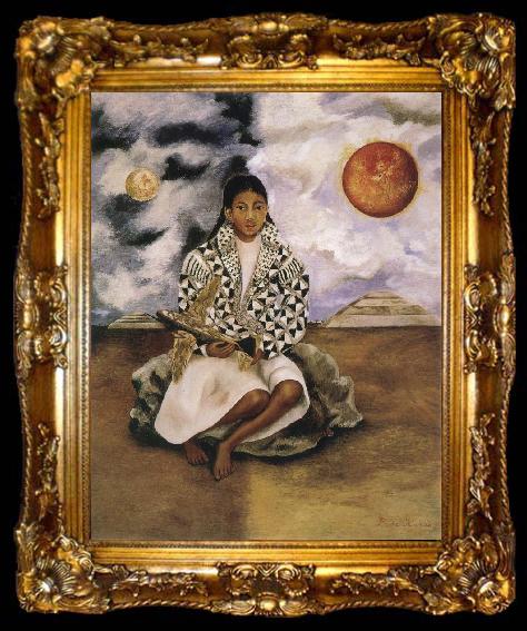 framed  Frida Kahlo Portrait, ta009-2